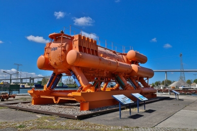 Im Nautineum, die Tauch- oder Unterwasserstadtion